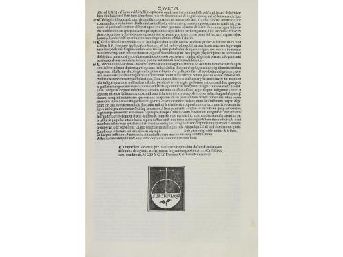 1499. LIBRO. (INCUNABLE). SACRO BOSCO JOHANNES DE:. SPHAERA 