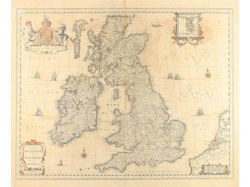 ss. XVII-XIX. MAPA. LOTE DE 5 MAPAS. IANSSONIUM, IOANEM:. MA