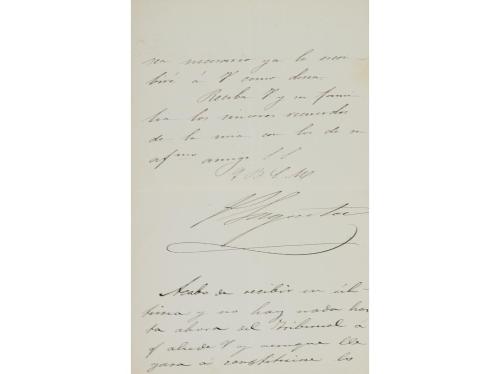 1860-1878. MANUSCRITO. LOTE DE CARTAS DIRIGIDAS A HERMENEGIL