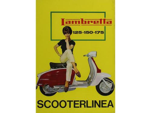 1965-1967. CARTEL. (MOTOCICLETAS). LOTE DE 2 CARTELES DE LAM