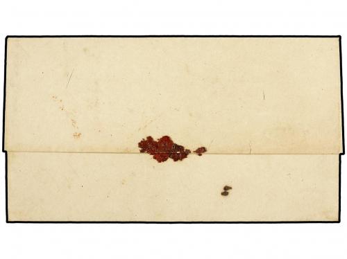 ✉ ESPAÑA: PREFILATELIA. 1849. Carta con fechador BIENVENIDA/