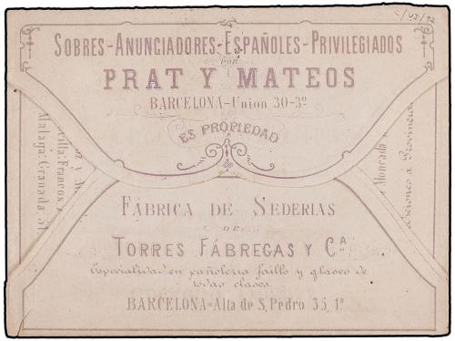 ✉ ESPAÑA. Ed. 175, 188. 1877 (20 Noviembre). SOBRE ANUNCIADO