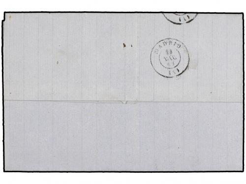 ✉ ESPAÑA. Ed. 58. 1862. Carta fechada en ONIL con sello de 4