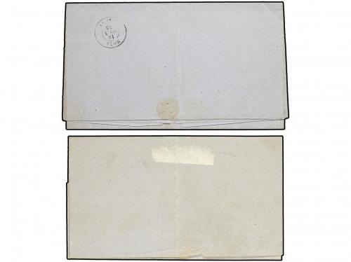 ✉ ESPAÑA. Ed. 48, 52. 1859-60. 2 cartas con sellos de 4 cuar