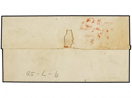 ✉ ESPAÑA: PREFILATELIA. 1850. Carta a MADRID sin sello, fech