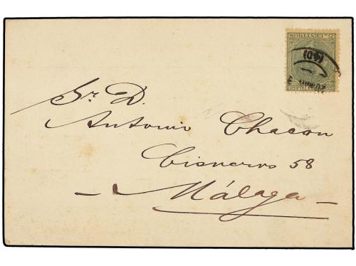 ✉ ESPAÑA. Ed. 201. (1887?). Tarjeta Postal de CRESSWELL BROT