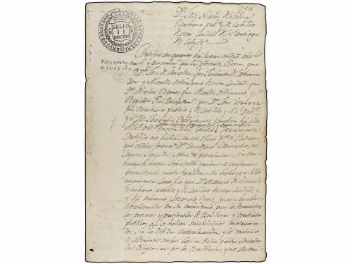 ✉ COLOMBIA. 1807. Conjunto de 6 Documentos fechados en CALY 