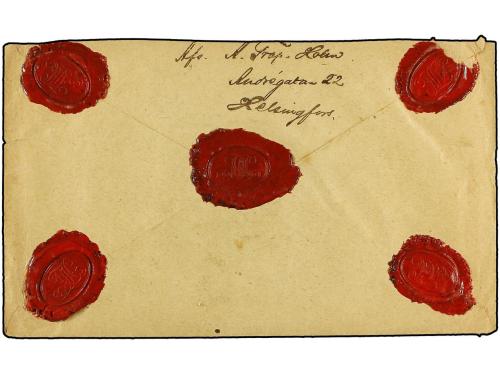 ✉ FINLANDIA. 1903. Registered cover to LINKOPING franked by 