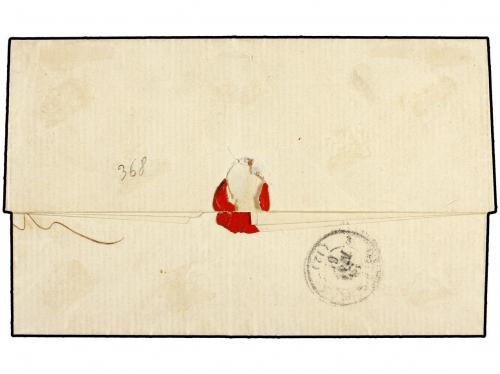 ✉ TUNEZ. 1862. Entire letter to MARSEILLE franked by imperf