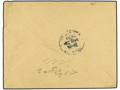 ✉ TURQUIA. 1885. Cover to CONSTANTINOPLE franked by 1884 pai