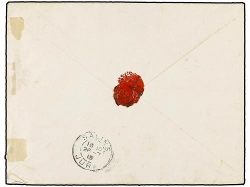 ✉ ETIOPIA. 1913 (July 12). Cover to FRANCE at 2 g. rate bea
