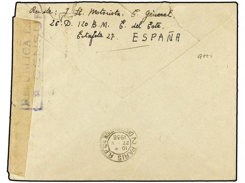 ✉ ESPAÑA GUERRA CIVIL. 1938 (Mayo). BRIGADAS INTERNACIONALES