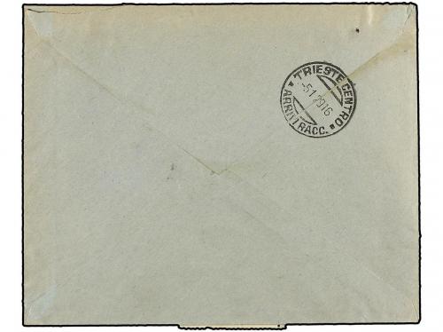 ✉ ESPAÑA. Ed. 311, 314/18. 1929. MADRID a ITALIA. Carta cert