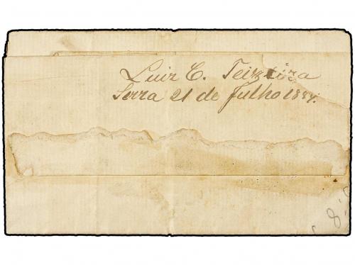 ✉ BRASIL. 1884 (July 22). Registered entire letter to PORTO