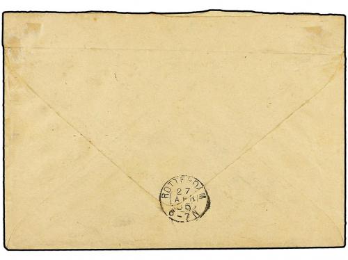 ✉ GUADALUPE. 1885 (April 10). Registered cover to Rotterdam