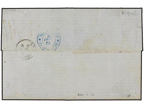 ✉ ANTILLAS DANESAS. 1867. Letter sent from ST. THOMAS BRITI
