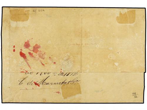 ✉ PUERTO RICO. 1872 (Nov 30). Cover, side flaps removed, ma