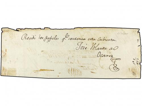 ✉ MEXICO. 1811 (27-Oct.). Frente de carta Certificada circu