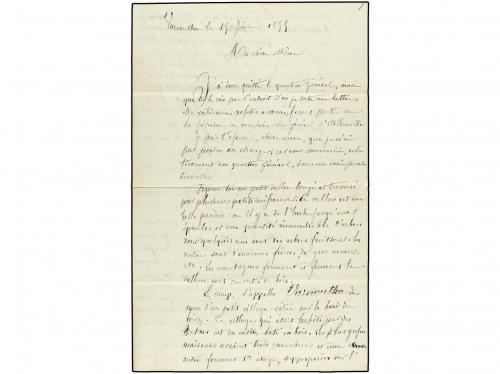 ✉ FRANCIA. 1855 (June 9). CRIMEAN WAR. Ladies´s embossed en
