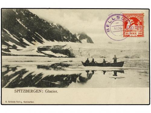 ✉ NORUEGA. 1906 (Aug 14). Postcard from advent Bay to Franc