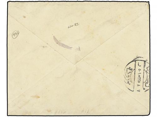 ✉ TURQUIA. 1909. SYRIE. Cover bearing pair 20 para tied by