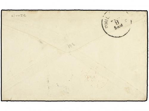 ✉ LIBERIA. 1879 (26 Apr.). Envelope, with full contents hea