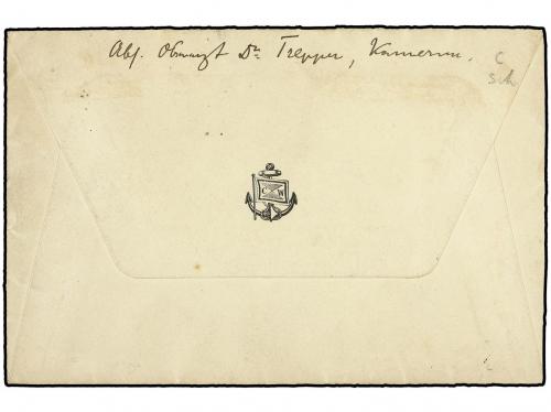 ✉ LIBERIA. 1913. MONROVIA to GERMANY. Letter written onboar
