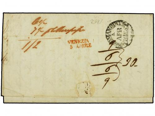 ✉ 1852 (March 31). Rare registered entire letter from ZANTE