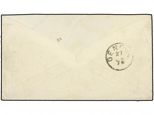 ✉ VENEZUELA. 1880 (Dec. 5). Cover to GENOA (Italy) franked