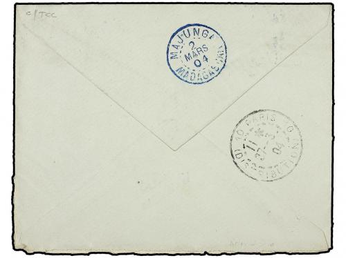 ✉ MADAGASCAR. Ce. 34. 1904 (Feb 29). Registered cover to PA