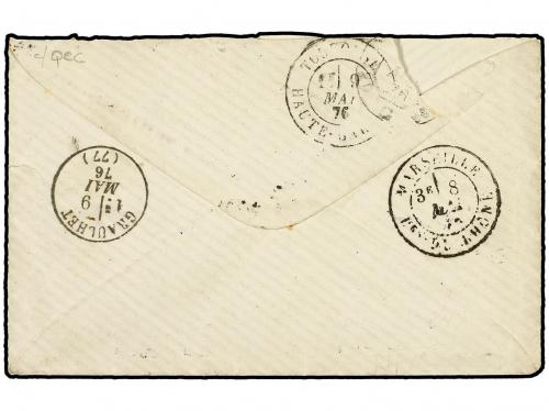 ✉ SENEGAL. Ce. 60. 1876. Cover, probably mailed by serving