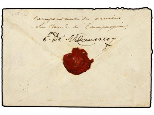 ✉ GUADALUPE. Ce. 60. 1875 (Aug 9). Cover to PARIS bearing F