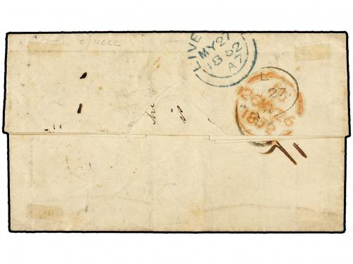 ✉ 1852 (May 20). Entire letter sent underpaid to HALIFAX (N