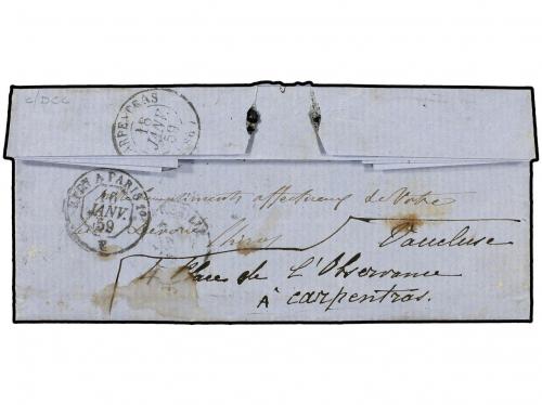 ✉ ITALIA. Ce. 13. 1859 (Jan 11). Entire letter written from
