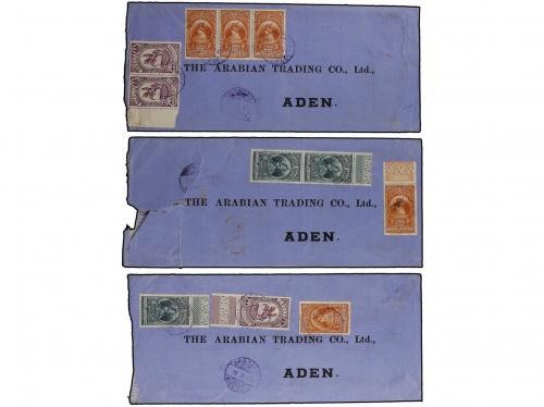 ✉ ETIOPIA. 1931-32. 8 covers with diverse high frankings ci