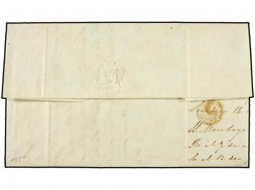 ✉ GRAN BRETAÑA. 1849 (Feb. 16). Prepaid entire letter to RI