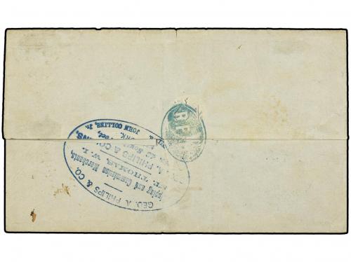 ✉ PUERTO RICO. 1869 (April 25). Cover from HUMACAO to NEW Y