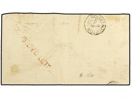 ✉ LAGOS. 1874 (7-Dec.). Envelope ex de ´BAILEY´ corresponde