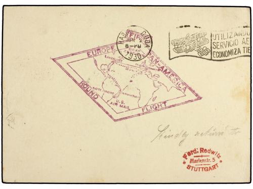 ✉ CUBA. 1930 (24-V). BAHÍA a LA HABANA. Circulado con sello