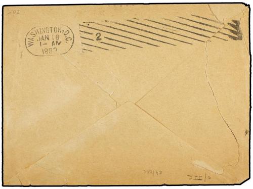 ✉ CUBA. 1899 (Feb 14). Telegram envelope endorsed ´Soldier´s
