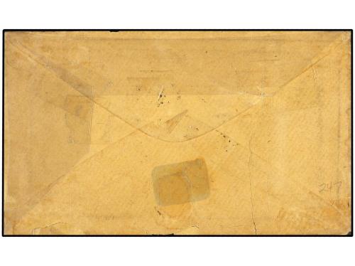 ✉ GUATEMALA. (1865 CA.). Entero Postal de 10 cts. verde de W