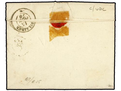 ✉ LUXEMBURGO. 1870 (Nov 14). Entire letter to Diekirch frank