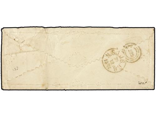 ✉ DINAMARCA. (1865 CA). Embossed Ladies´ envelope to Holte f