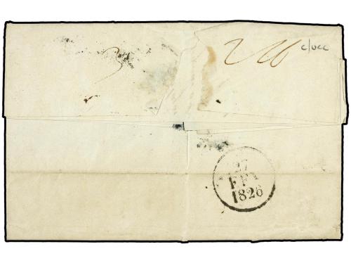 ✉ GUATEMALA. 1825 (Sept 3). Entire letter from Guatemala Cit