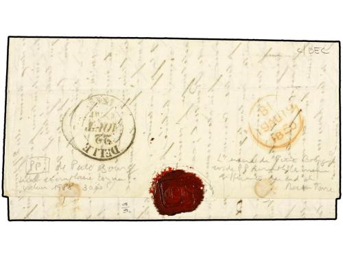 ✉ GUADALUPE. 1850 (July 27). Entire letter from Petit Bourg 