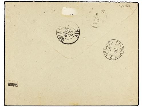 ✉ GRECIA. 1900 (Jan 8). 20l. red on greyish postal stationer