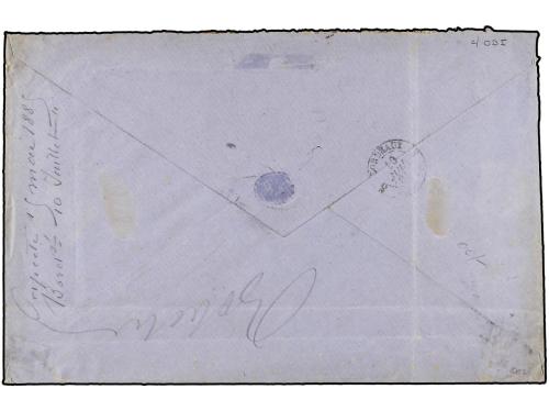 ✉ TAHITI. 1885 (May 16). Registered cover to Bordeaux franke