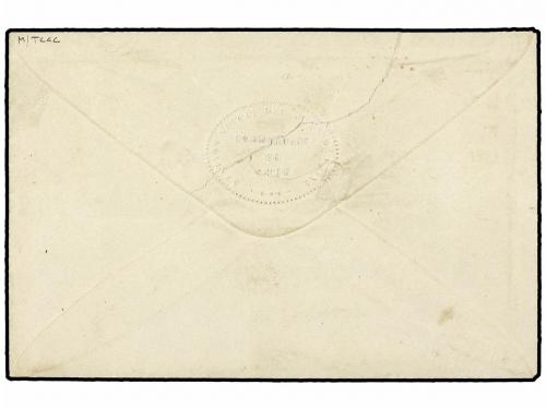 ✉ CHINA. (1864 CA). Cover with embossed flap on reverse "Sta