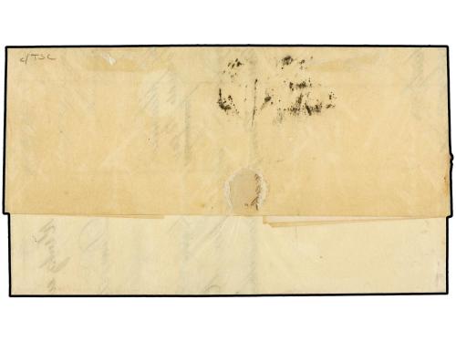 ✉ VENEZUELA. 1864. Incoming stampless entire letter from LIV
