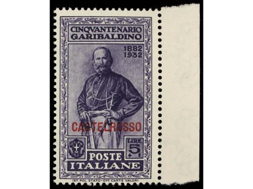 ** ITALIA: EGEO-CASTELLORIZO. Sa. 30/39. 1932. Complete set,